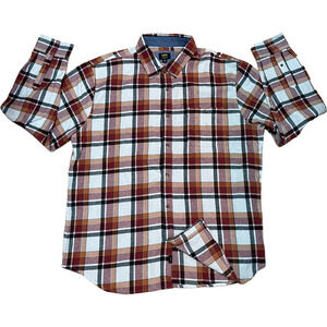 New Lee Mens 2XL Plaid Flannel Shirt Button Down Casual  Cabincore Outdoor Cozy
